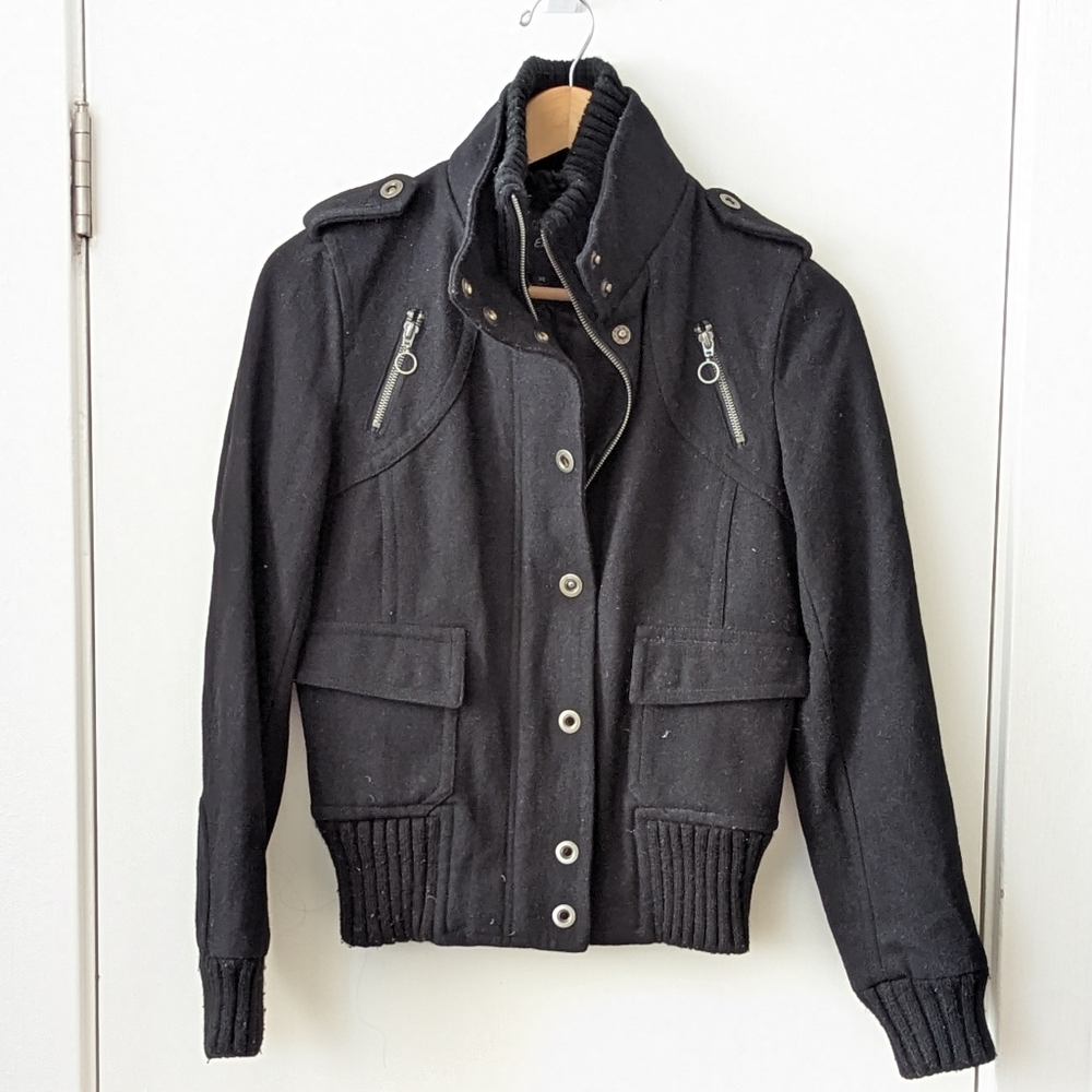 Women Size XS - Express Stylish Black Jacket
